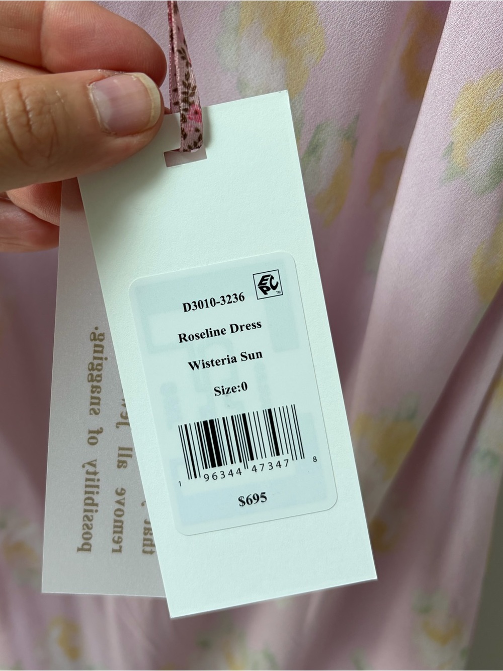 NWT LoveShackFancy Rosalina floral dress - Picture 10 of 10